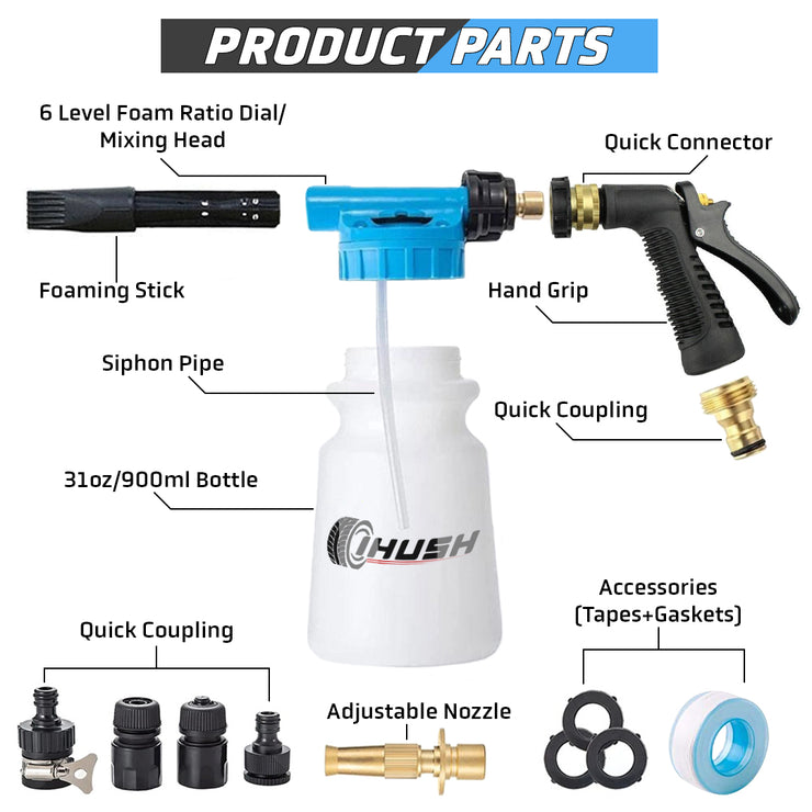 IHUSH™ Foam Blaster Kit